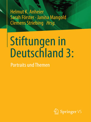 cover image of Stiftungen in Deutschland 3